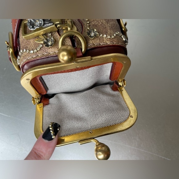 COACH LIMITED EDITION X KEITH HARING MAILBOX 24 BAG 1941 Handbag Tea Rose - Picture 10 of 16